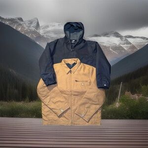 Two Dickies Men’s Black and Tan Canvas Jacket Lot